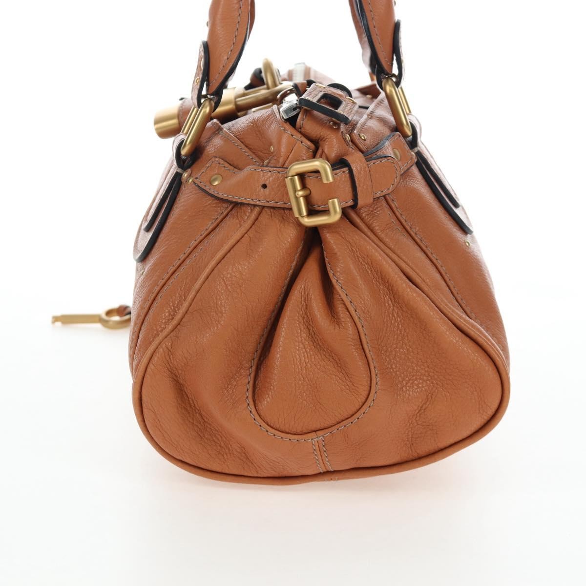 Chloe Paddington Leather, Brown, Leather, Tote Bag
