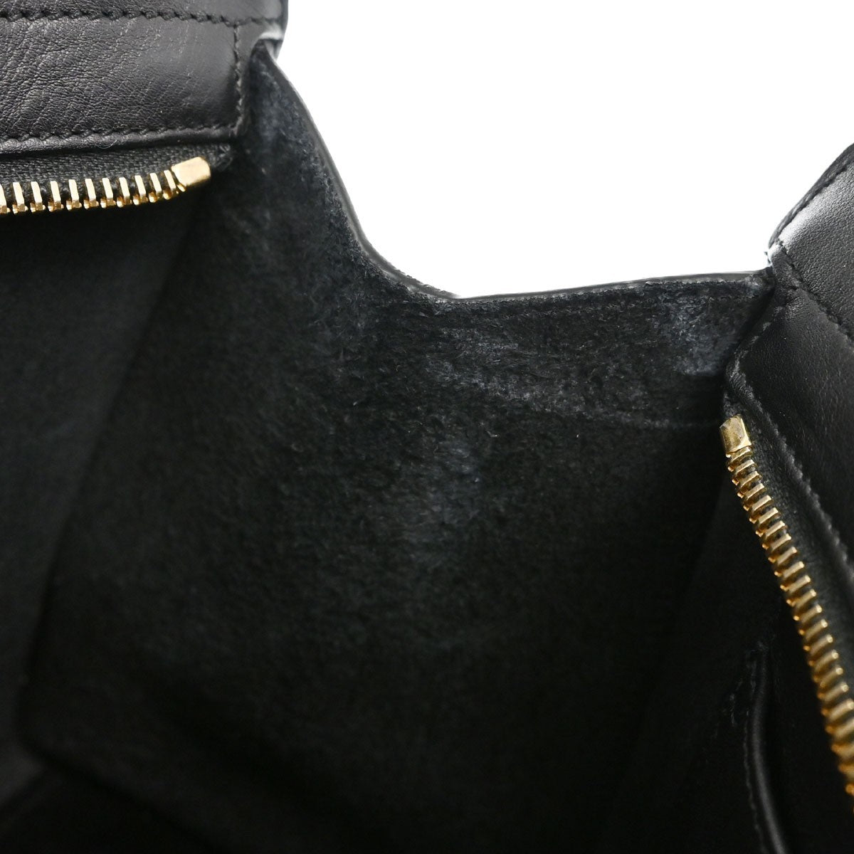 Saint Laurent Monogram Cabas Leather, Black, Calfskin, Tote Bag