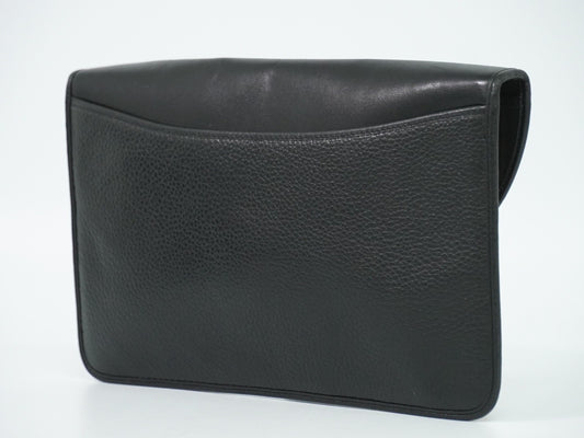 Christian Dior Shoulder Leather, Black, Leather, Shoulder Bag