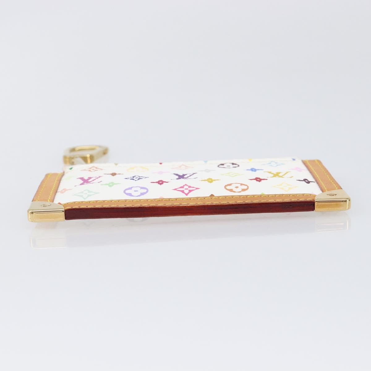 Louis Vuitton Pochette Clés Monogram Canvas, White, Canvas, Wallet
