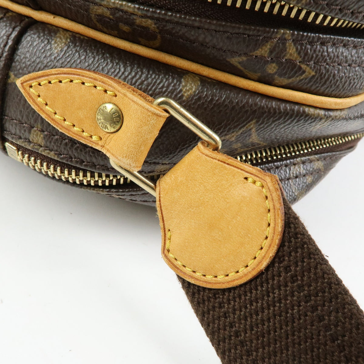 Louis Vuitton Reporter Monogram Canvas, Brown, Canvas, Shoulder Bag