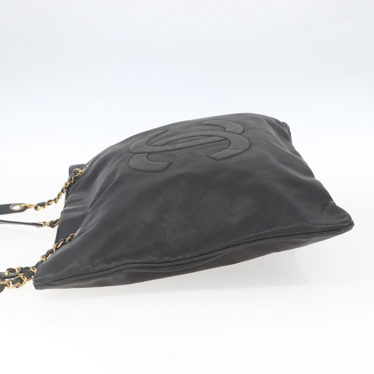 Chanel Grand Shopping Tote Quilted Calfskin, BLACK, LEATHER, Shoulder bag