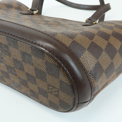 Louis Vuitton Manosque Damier, Brown, Canvas, Handbag