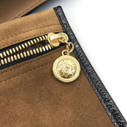 Gucci Rajah Chain Tote Suede, Brown, Suede, Tote Bag