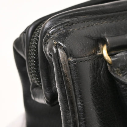 Fendi Convertible Boston Patent, Black, Leather, Handbag