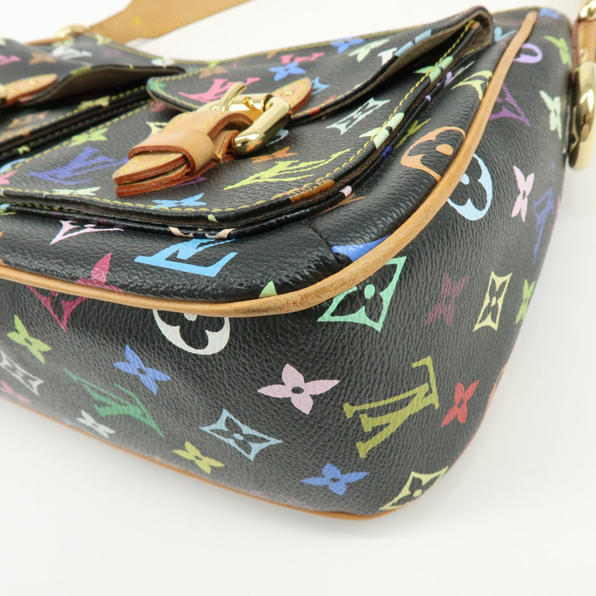 Louis Vuitton Lodge Monogram Multicolor, Black, Canvas, Handbag