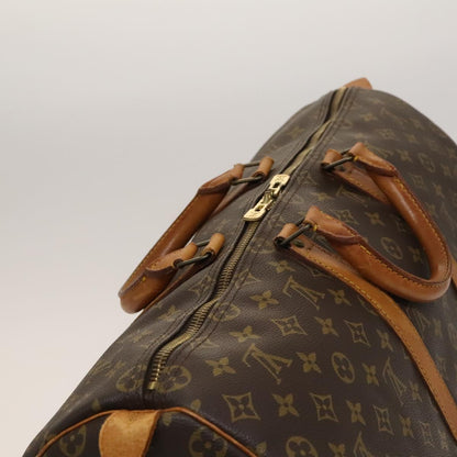Louis Vuitton Keepall Bag Monogram Canvas, BROWN, CANVAS, Travel bag