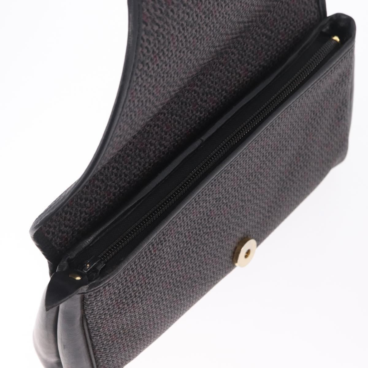 Saint Laurent Vintage Clutch Canvas, Gray, Canvas, Clutch