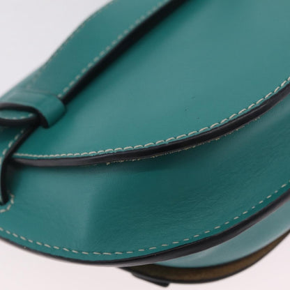 Loewe Gate Belt Leather, Green, Leather, Handbag