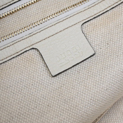 Gucci Soho Messenger Leather, White, Leather, Shoulder Bag