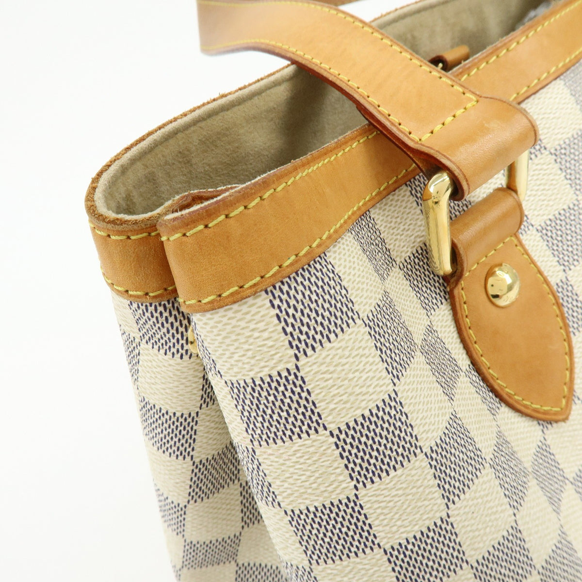 Louis Vuitton Hampstead Damier, Beige, Canvas, Handbag