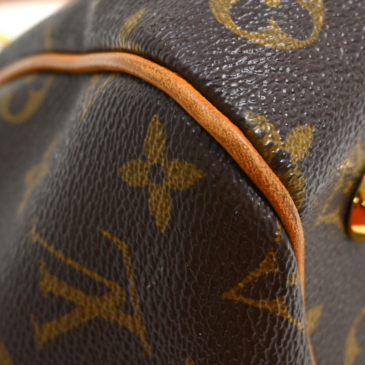 Louis Vuitton Tivoli Monogram, Brown, Canvas, Handbag
