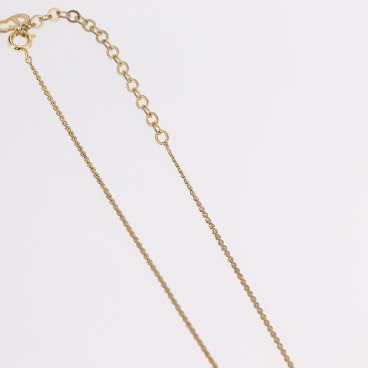 Christian Dior CD Pendant Metal, Gold, Metal, Necklace