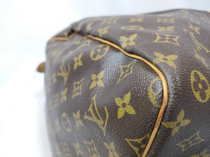 Louis Vuitton Keepall Monogram, Brown, Canvas, Travel Bag