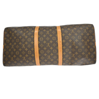 Louis Vuitton Keepall Bandoulière Monogram, Brown, Canvas, Travel Bag