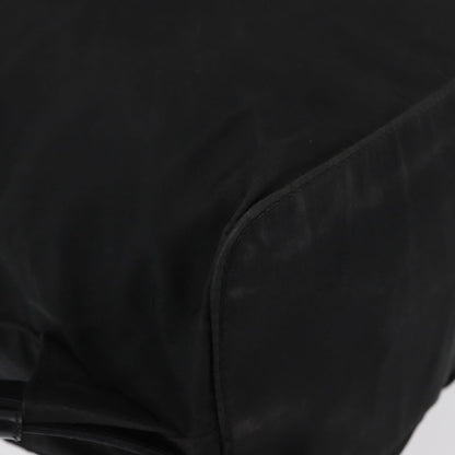 Prada Double Front Pocket Tessuto, Black, Nylon, Backpack