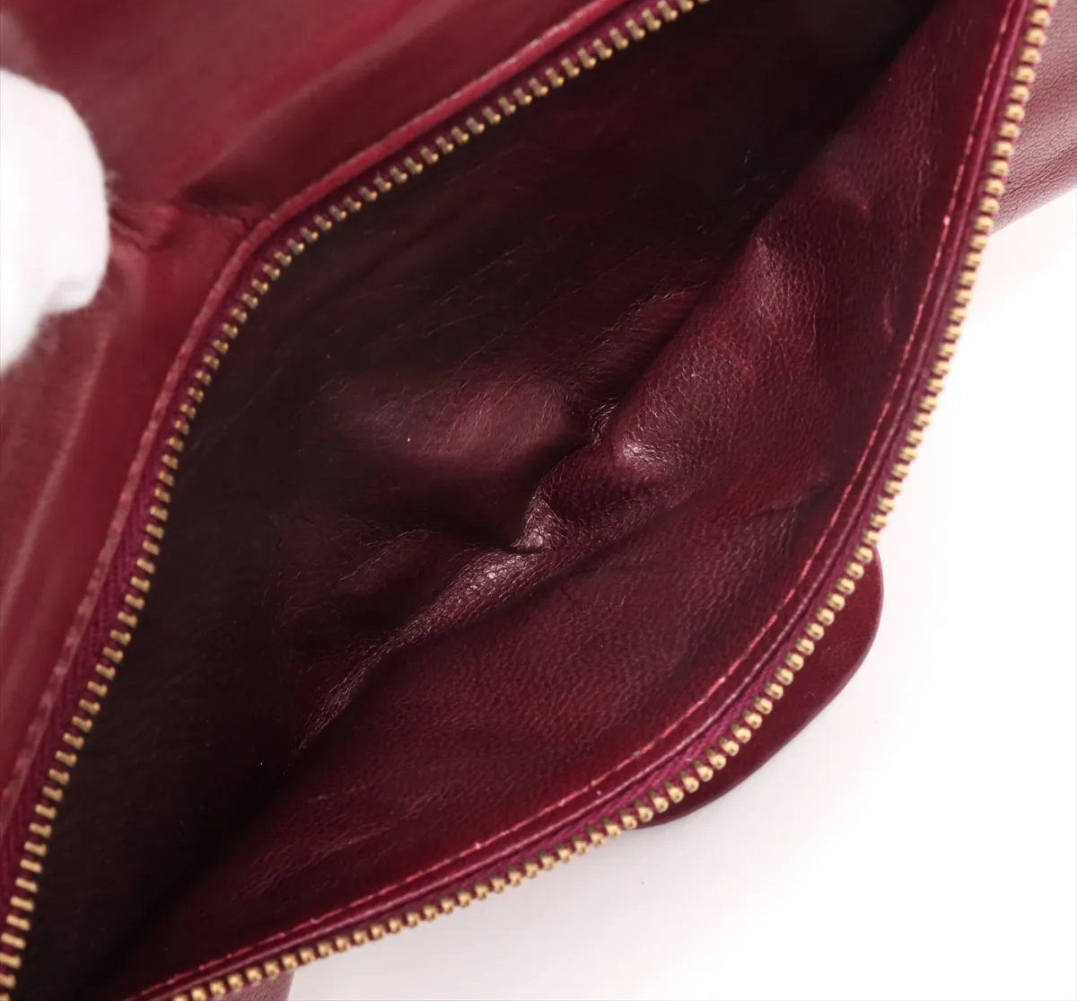 Chanel Vintage Classic Double Flap Bag Leather, RED, LEATHER, Shoulder bag