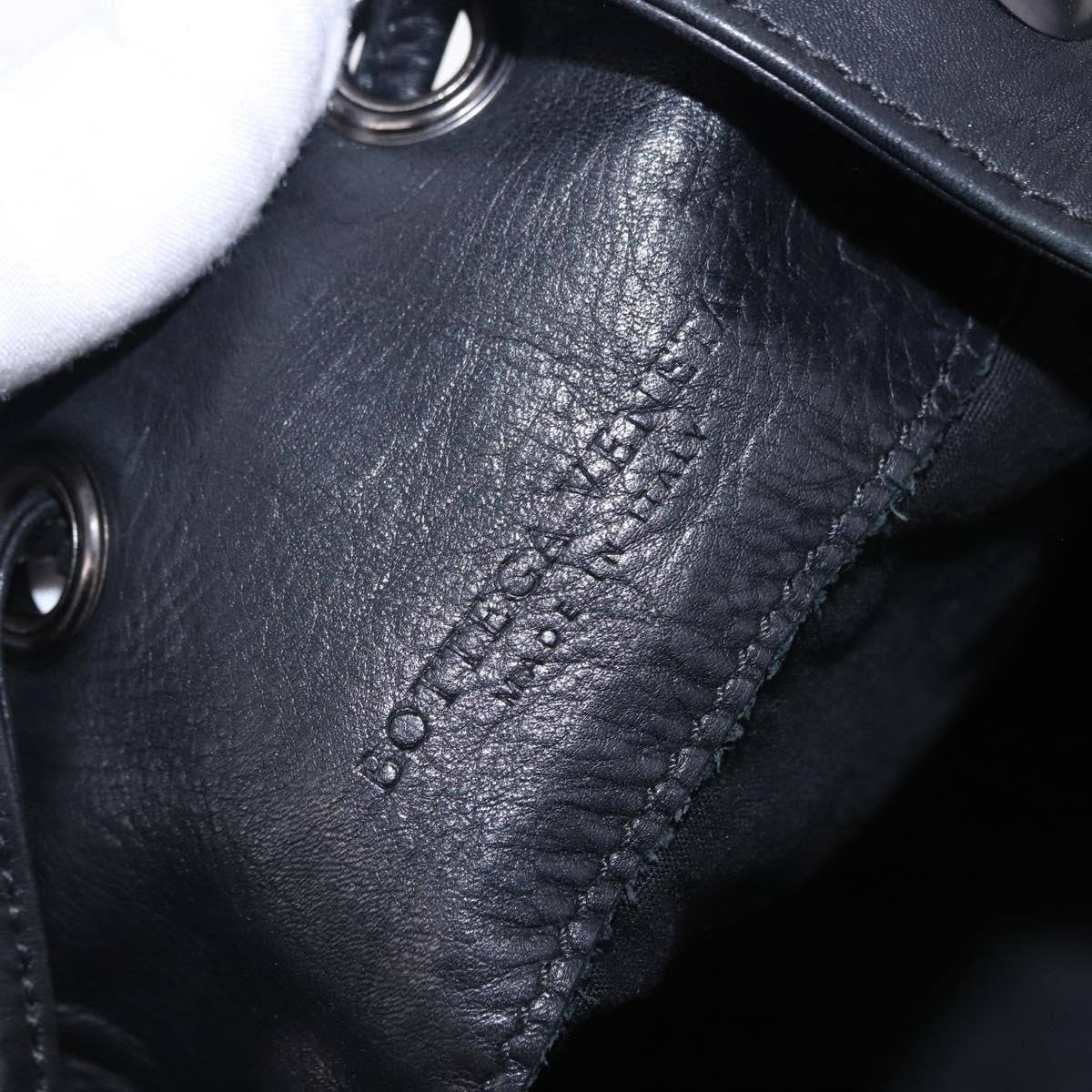 Bottega Veneta Intrecciato Leather, Black, Leather, Backpack
