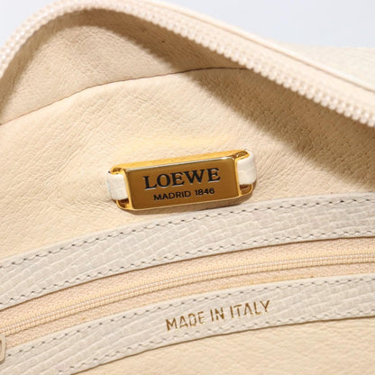 Loewe Tote Leather, White, Leather, Tote Bag