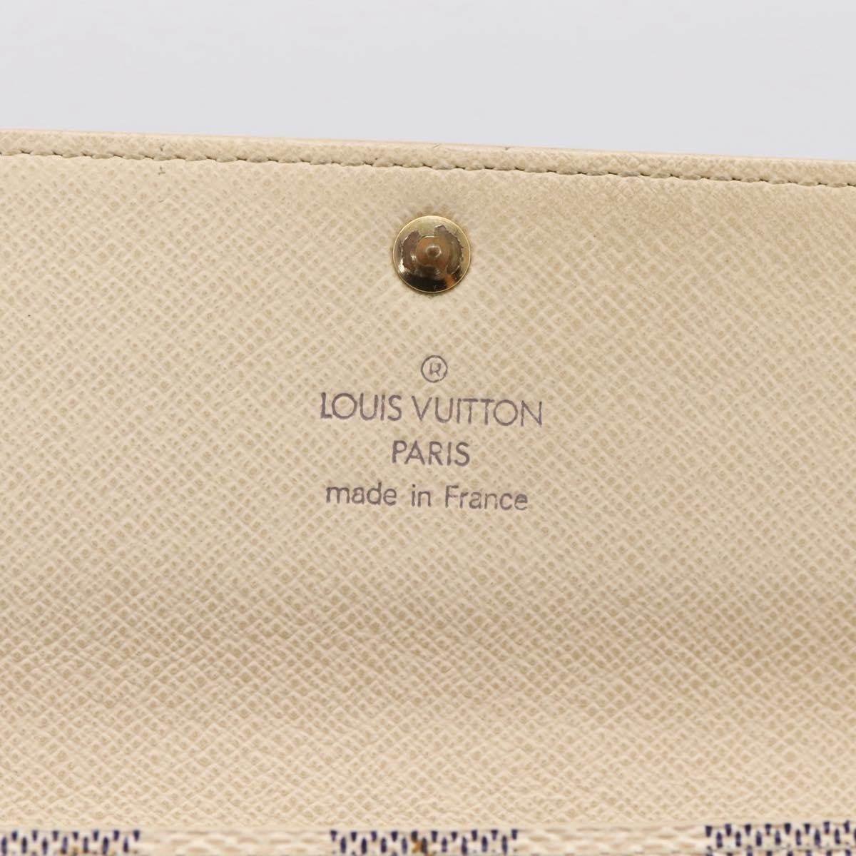 Louis Vuitton Sarah Damier, White, Canvas, Wallet