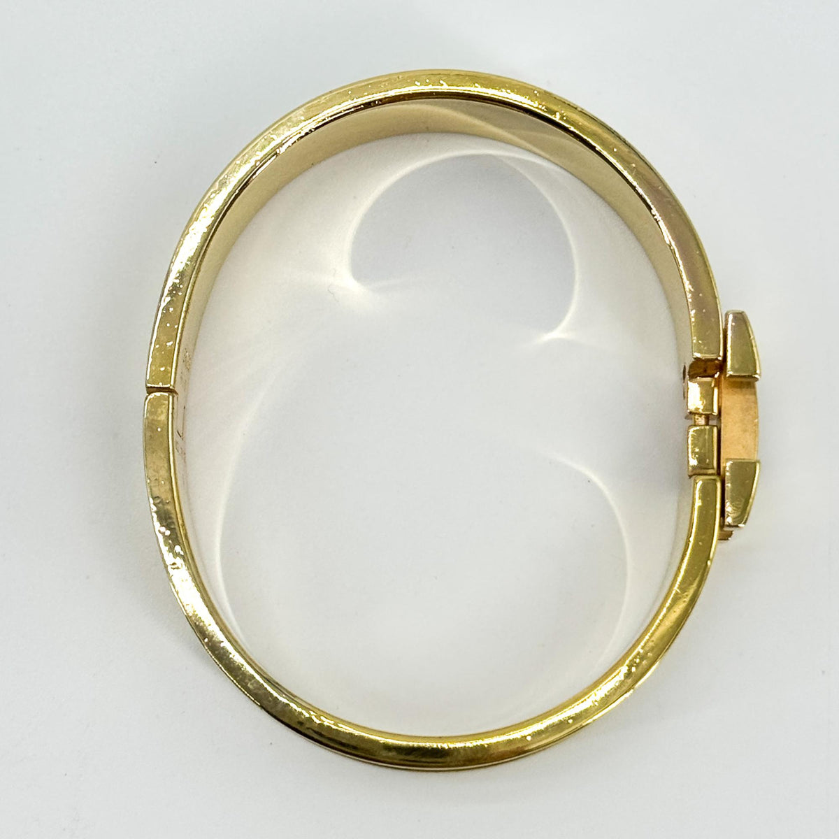 Hermes Clic H Fusion Enamel, Gold, Metal, Bracelet