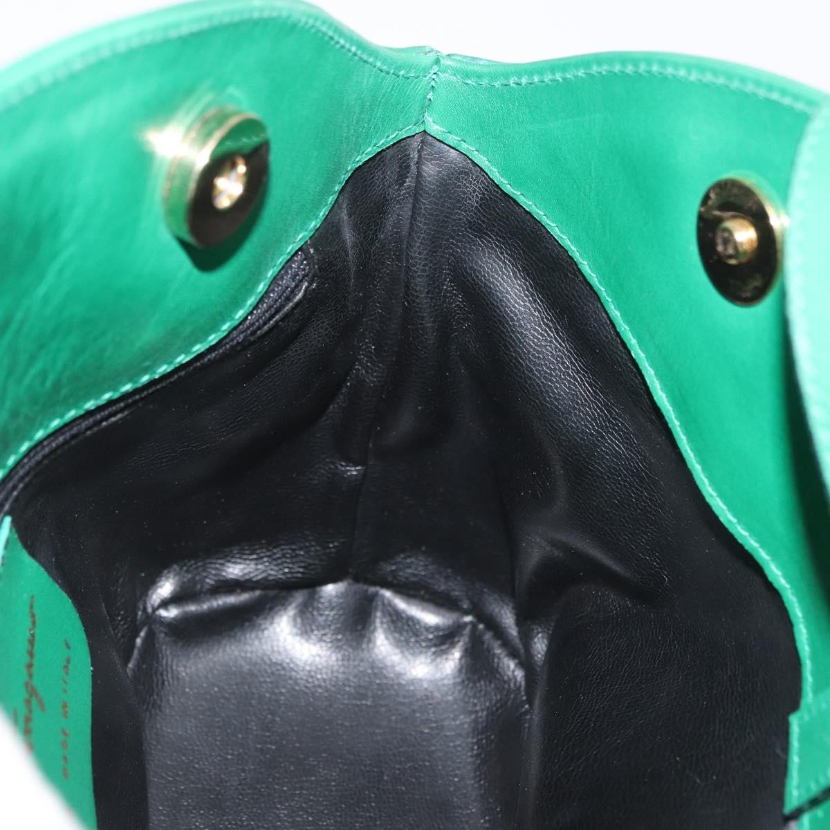 Salvatore Ferragamo Shoulder Bag Leather, Green, Leather, Shoulder Bag