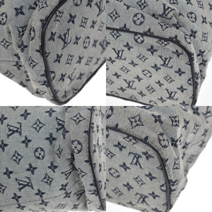 Louis Vuitton Lucille Mini Lin, Blue, Canvas, Handbag