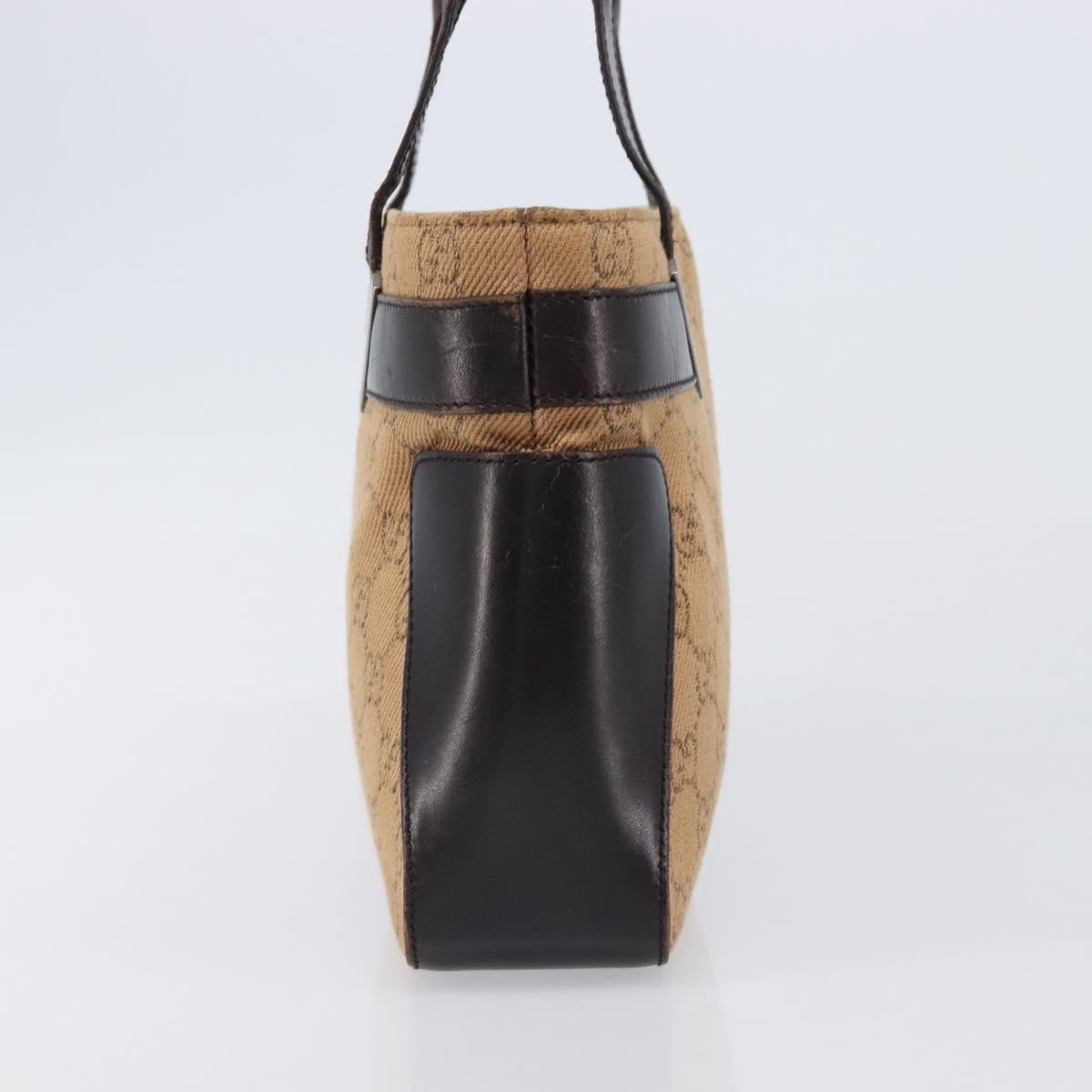 Gucci Open Tote GG Canvas and Leather, Beige, Canvas, Handbag