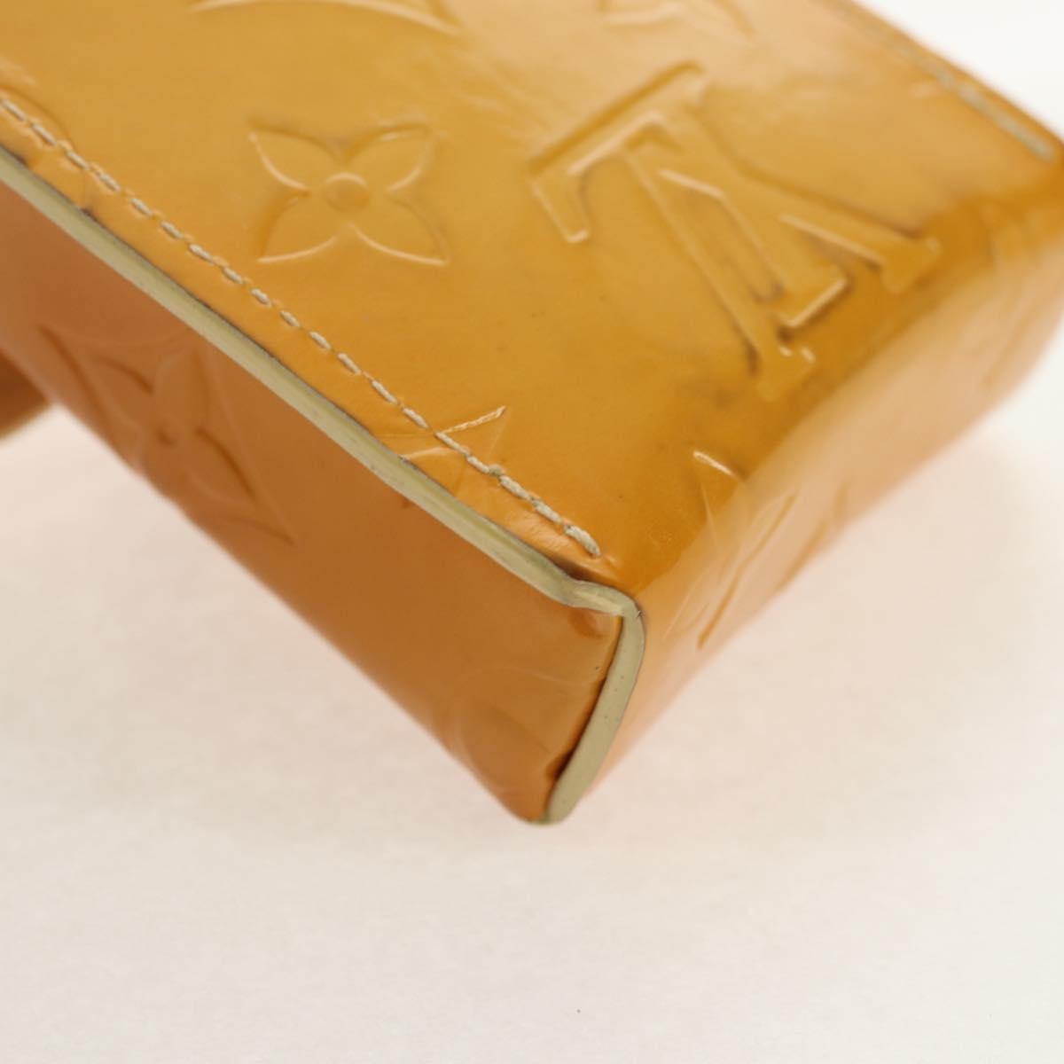 Louis Vuitton Walker Cigarette Case Holder Monogram Vernis, Yellow, Patent Leather, Toiletry Case