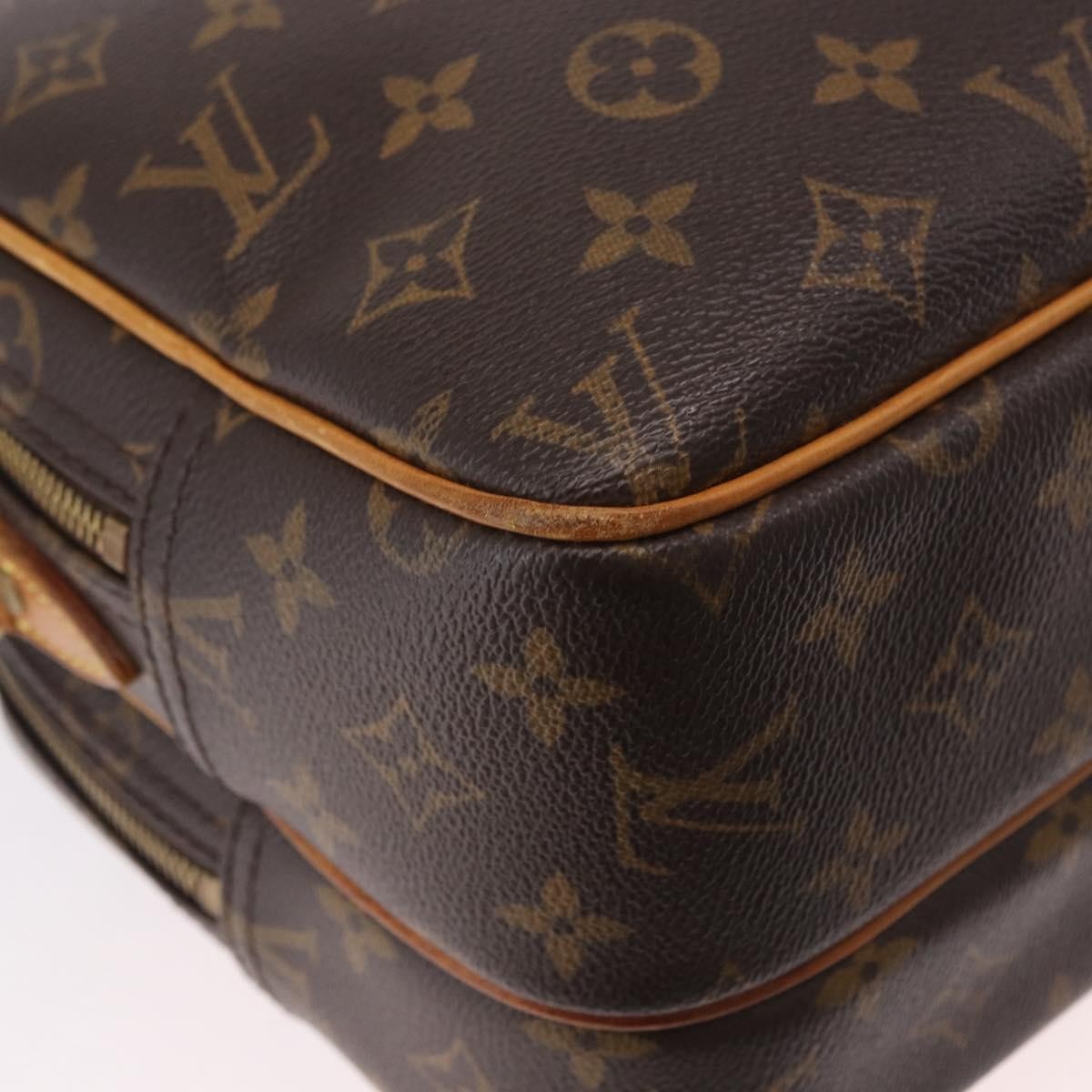 Louis Vuitton Reporter Monogram, Brown, Canvas, Shoulder Bag