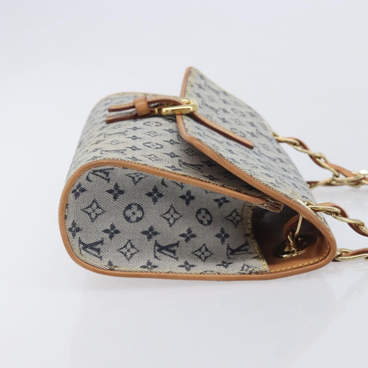 Louis Vuitton Camille Mini Lin, Blue, Canvas, Handbag
