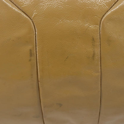 Saint Laurent Easy Y Satchel Patent, Beige, Patent Leather, Handbag