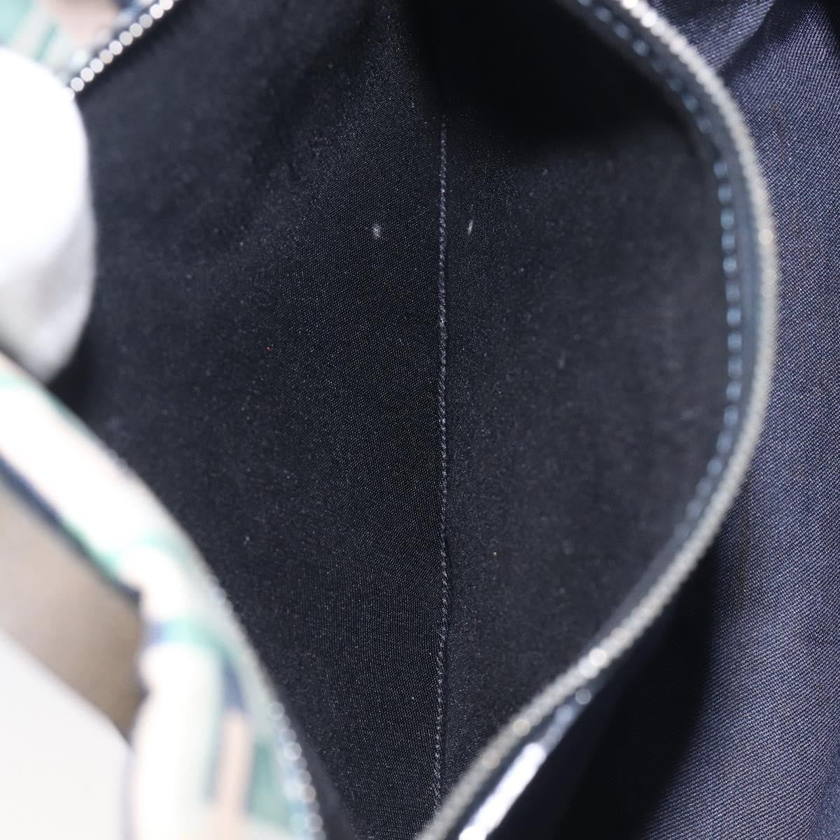 Fendi Logo Zucca Nylon, Green, Nylon, Tote Bag