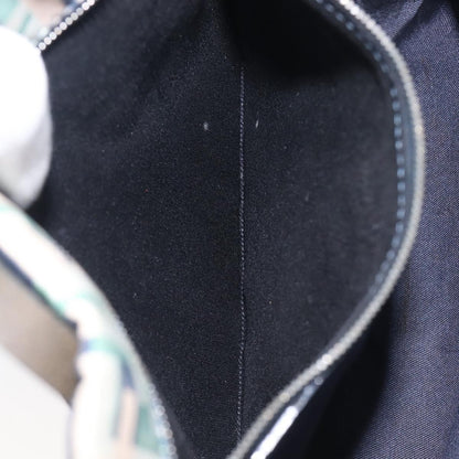 Fendi Logo Zucca Nylon, Green, Nylon, Tote Bag