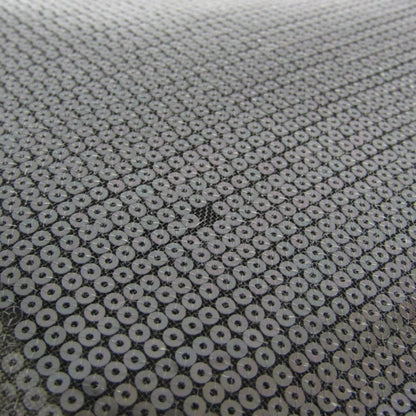 Prada Logo Open Sequined Mesh, Black, Mesh, Tote Bag