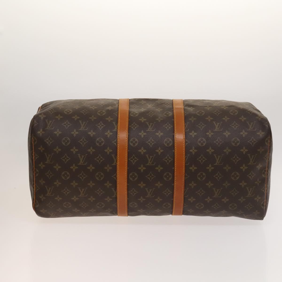 Louis Vuitton Keepall Bag Monogram Canvas, BROWN, CANVAS, Travel bag