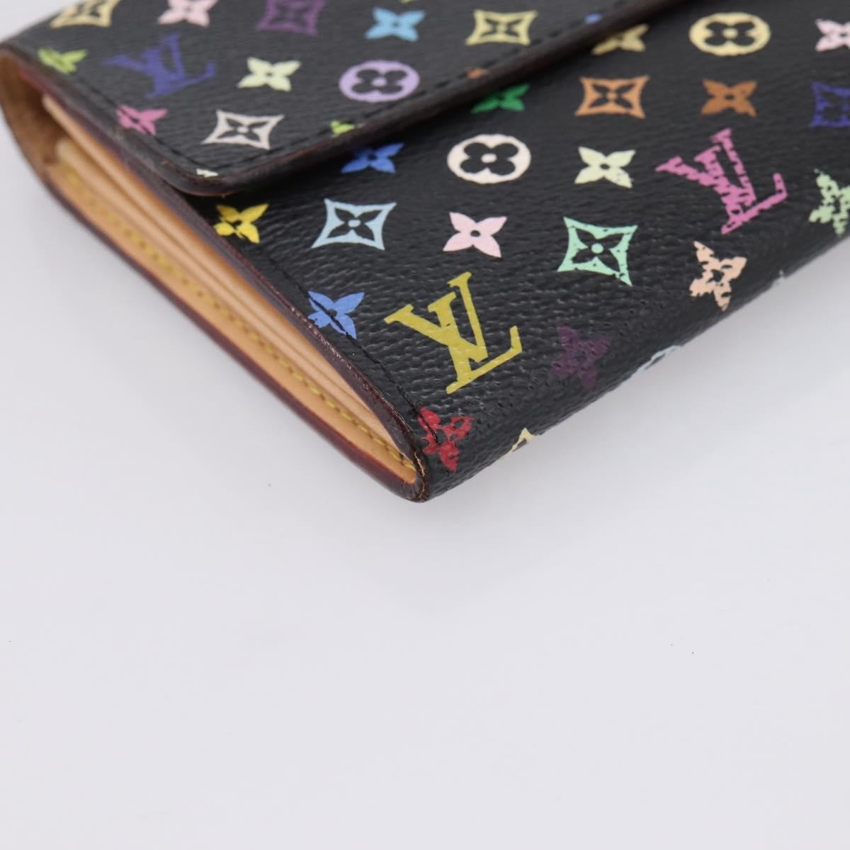 Louis Vuitton Sarah Monogram Multicolor, Black, Canvas, Wallet