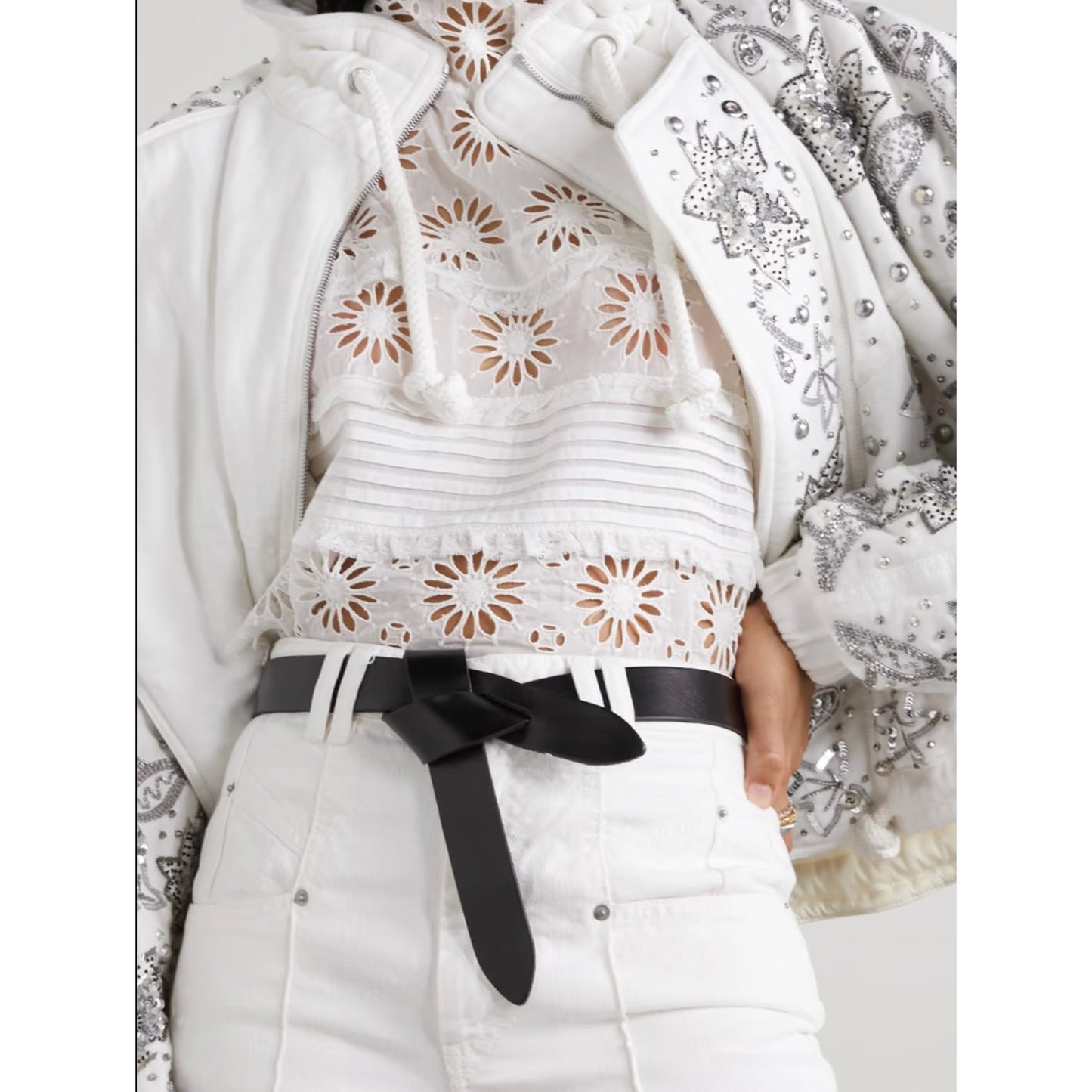ISABEL MARANT Lecce Loop Belt Black