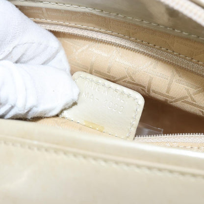 Christian Dior Diorissimo Tote Patent leather, BEIGE, LEATHER, Tote bag