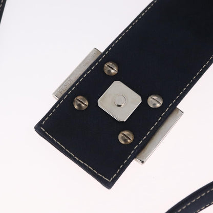 Fendi Baguette Canvas, Navy, Canvas, Handbag