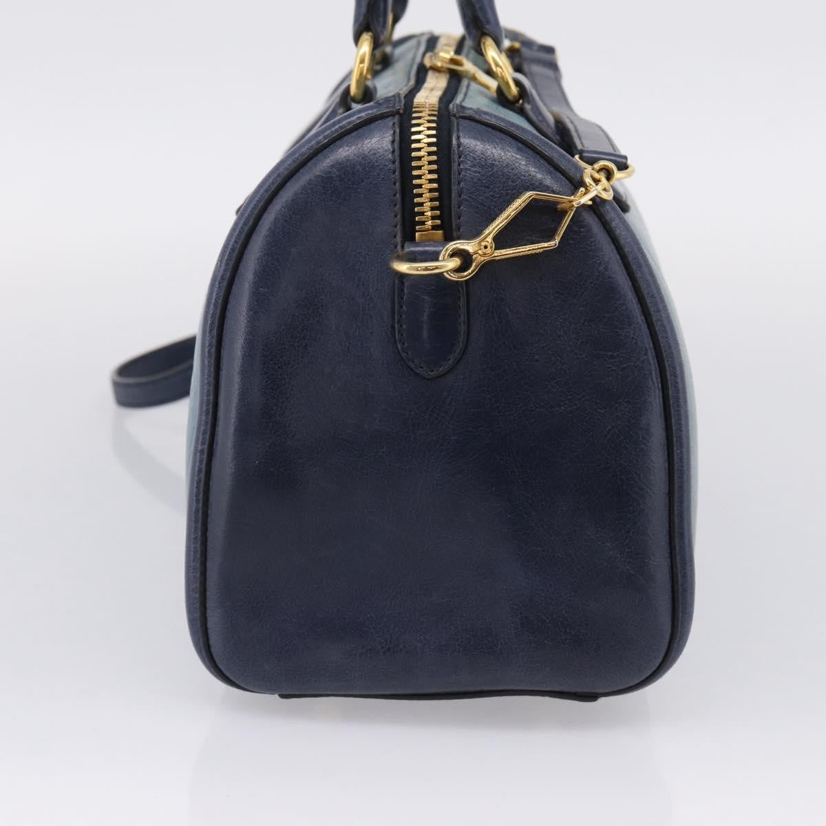 Miu Miu Beau Top Handle Leather, Navy, Leather, Handbag
