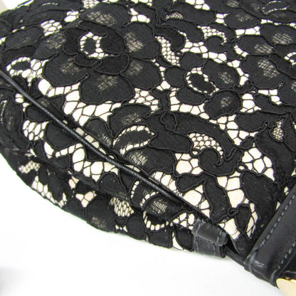 Dolce & Gabbana Miss Sicily Floral Lace, Black, Cotton, Handbag
