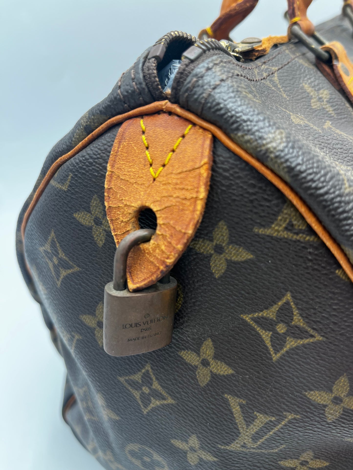 Louis Vuitton Speedy Handbag Monogram Canvas, Brown, Canvas, Handbag