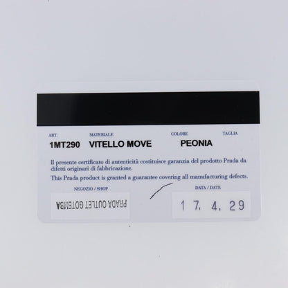 Prada Wallet on Chain Saffiano Leather, Pink, Leather, Crossbody Bag