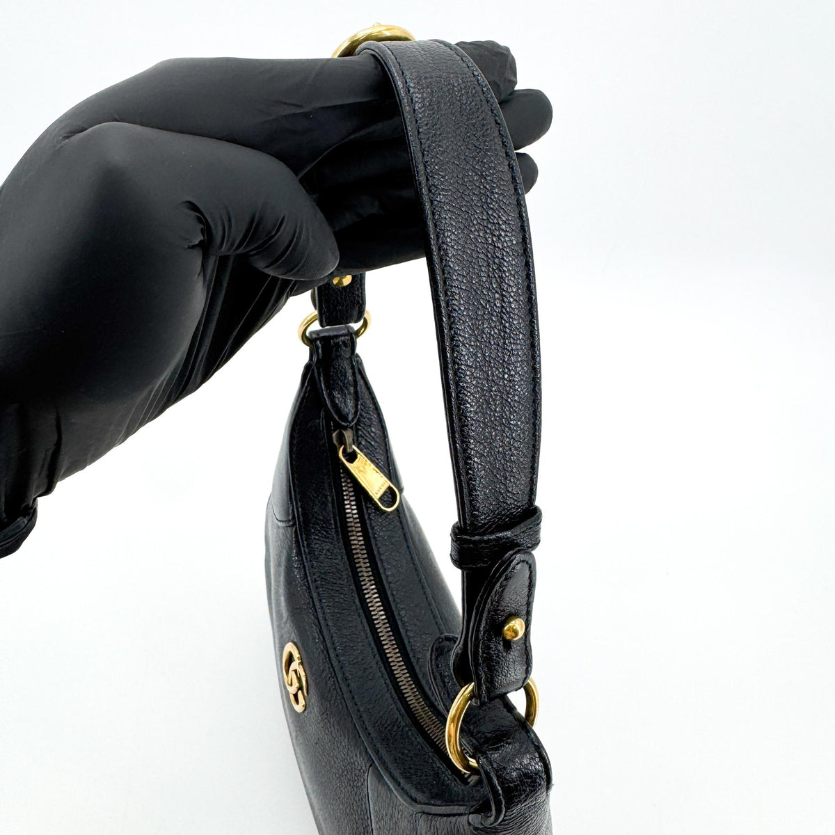 Gucci Aphrodite Leather, Black, Leather, Shoulder Bag