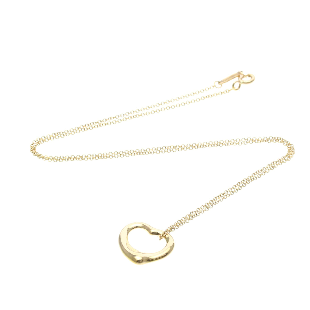 Tiffany & Co. Elsa Peretti Open Heart Pendant 18K Rose Gold, Gold, Pink Gold, Necklace