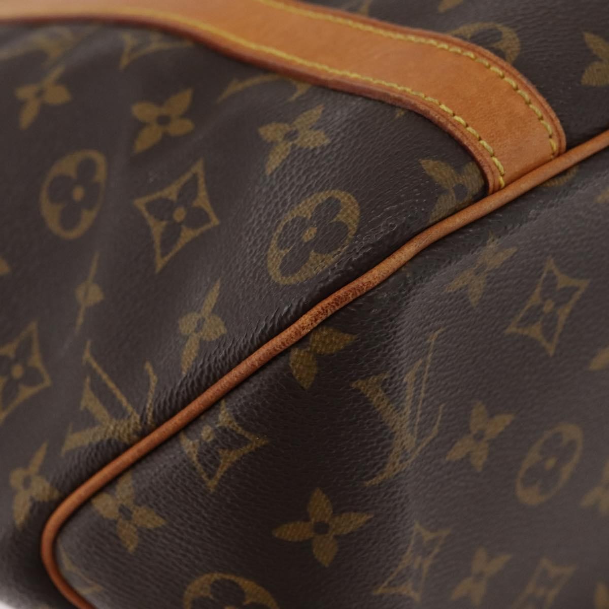 Louis Vuitton Shopping Sac Monogram Canvas, Brown, Canvas, Handbag