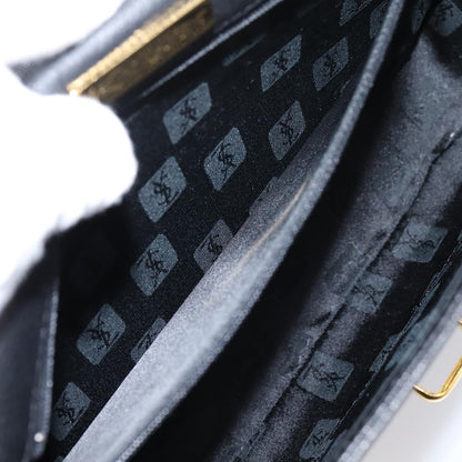 Saint Laurent Vintage Shoulder bag leather, Black, Leather, Shoulder Bag