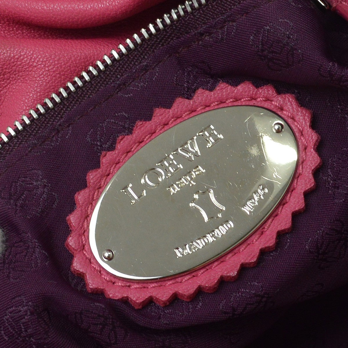 Loewe Flamenco Leather, Pink, Leather, Handbag