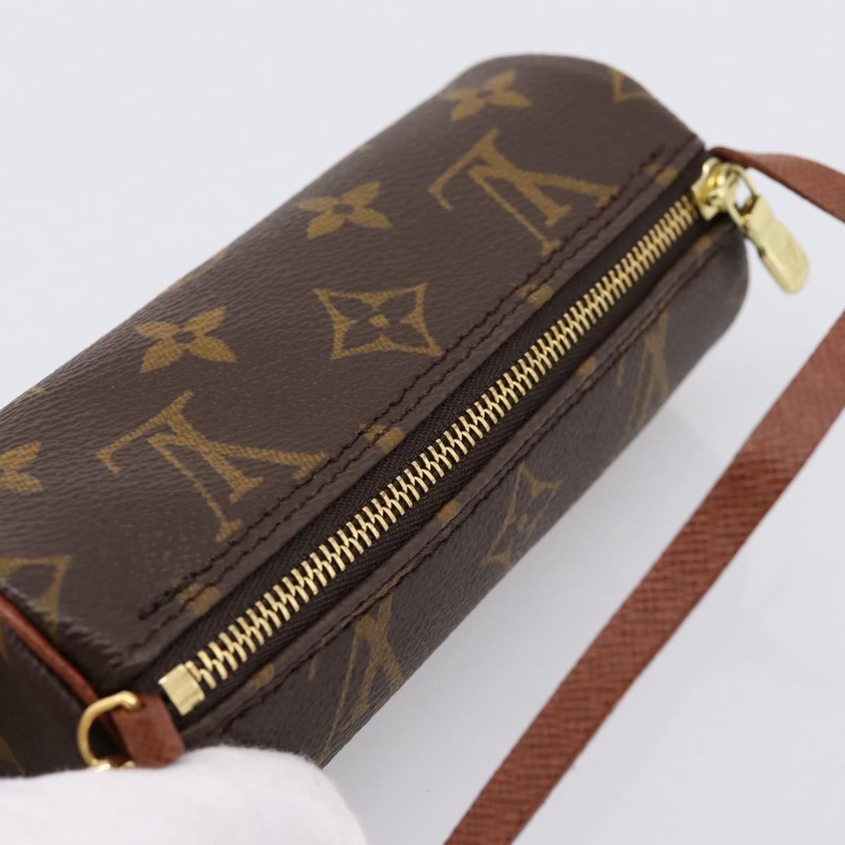 Louis Vuitton Papillon Pochette Monogram Canvas, Brown, Canvas, Clutch